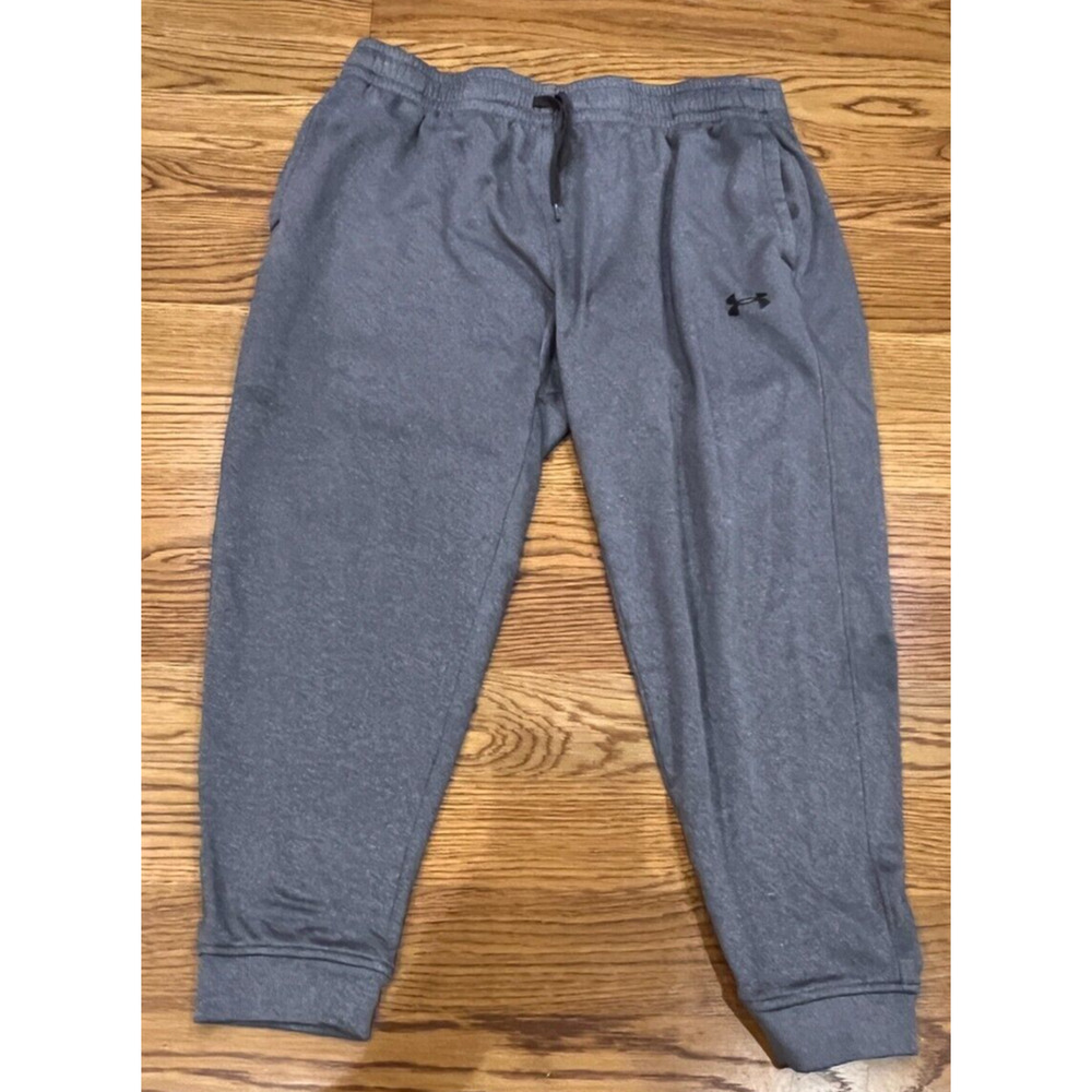 Under Armour Men's‎ Gray Fitted Tapered Sweatpants, Joggers Size XL